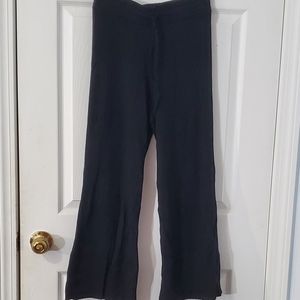 Victoria's Secret Black Flare Ribbed Pants